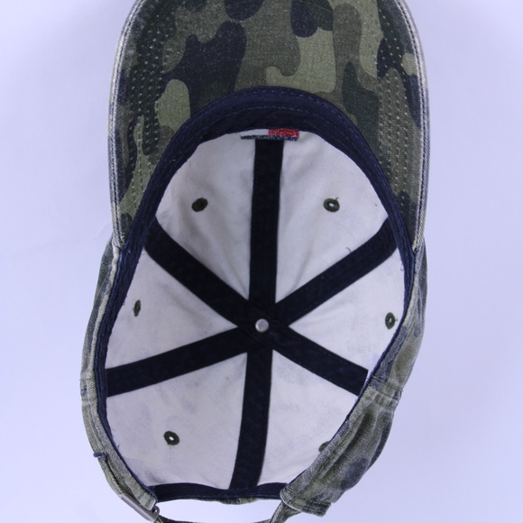 0299-Tommy Hilfiger Camo Dad Hat – 100% Cotton Adjustable Strapback - Picture 5 of 8